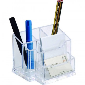 ORGANIZADOR TRANSPARENTE DE 6 COMPARTIMENTOS. 155X105X100MM CRISTAL