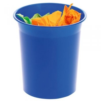 PAPELERA PLÁSTICO 14 LITROS LISO AZUL ARCHIVO 2000