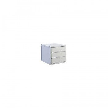 MÓDULO 3 CAJONES DE 82 MM. 356X316X303 GRIS ARCHISYSTEM ARCHIVO 2000