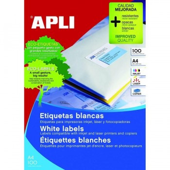 ETIQ. A4 ADH. 99.1X57 MM BL APLI