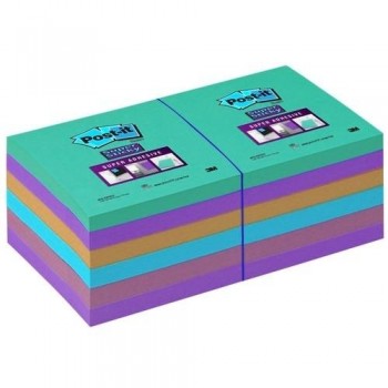 Notas adhesivas Super Sticky 654-S Ultra con Línea