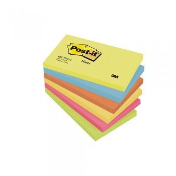 NOTAS ADHESIVAS 76X127MM. 655 GAMA ENERGÍA 6 BLOCS X 100 HOJAS POST-IT