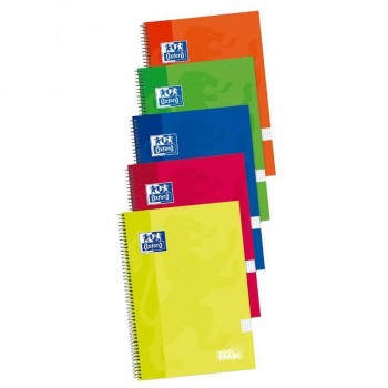 BLOC Fº CUADROS 80H 90GR ESPIRAL / PIZARRA 2 CARAS OXFORD C/SURT