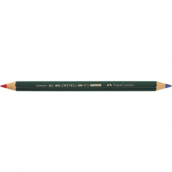 Lápiz bicolor rojo/azul grueso Faber Castell