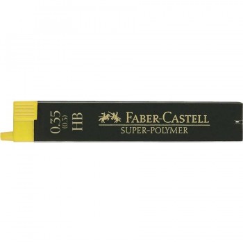 MINAS 0,3 HB SUPER-POLYMER ESTUCHE 12 MINAS FABER CASTELL