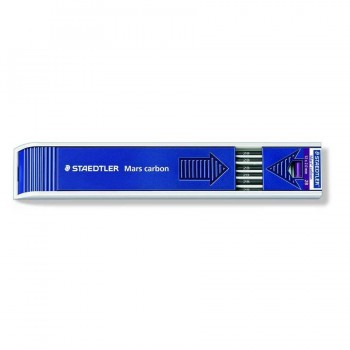 MINAS 2 MM. 2B MARS CARBÓN STAEDTLER 12 UN. EN ESTUCHE