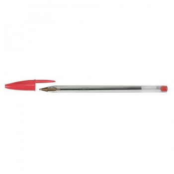 Bolígrafo tinta aceite punta 1 mm rojo Bic cristal