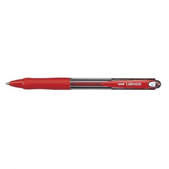 BOLIGRAFO UNI LAKNOCK 0.5/1.0 ROJO