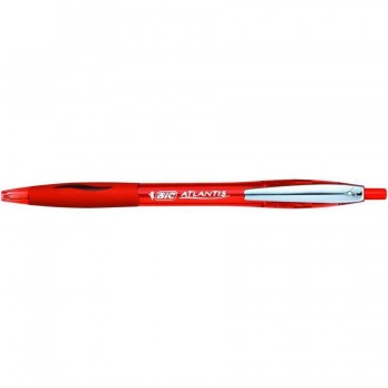 BOLÍGRAFO RETRÁCTIL 1 MM. ATLANTIS SOFT  BIC ROJO