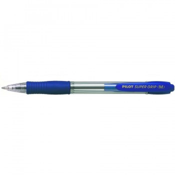 Bolígrafo retráctil 1 mm. tinta aceite azul Pilot Super Grip