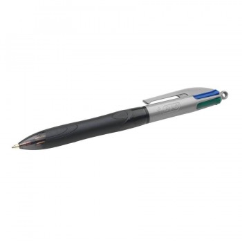 Bolígrafo multifunción 4 colores punta 1mm con grip Bic