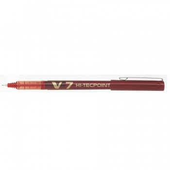 Rotulador tinta líquida punta aguja 0,7 mm rojo Pilot V7