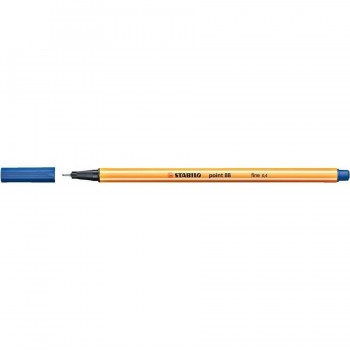 Rotulador punta fina 0,4mm azul Stabilo point 88