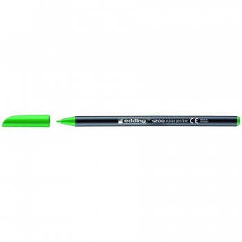 ROTULADOR BASE AGUA PUNTA 0,5-10MM. VERDE FLUOR EDDING 1200