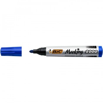Marcador permanente punta redonda 1,7 mm. azul Marking 2000 Bic
