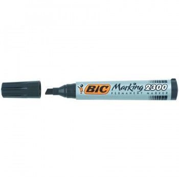 Marcador permanente punta biselada 3,1-5,3 mm. negro Marking 2300 Bic