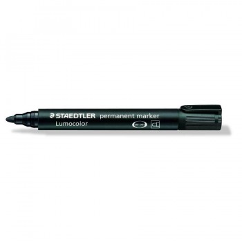 MARCADOR PERMANENTE PUNTA REDONDA 2 MM. NEGRO LUMOCOLOR 352 STAEDTLER