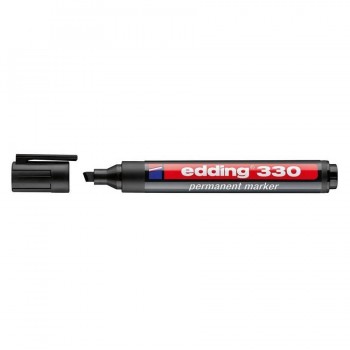 MARCADOR PERMANENTE PUNTA BISELADA 1-5 MM. NEGRO EDDING 330