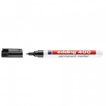 MARCADOR PERMANENTE PUNTA REDONDA 1 MM. NEGRO EDDING 400