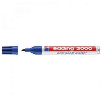 Marcador permanente punta redonda 1,5-3 mm rojo Edding 3000