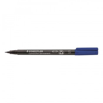 Rotulador permanente punta S 0,4 mm azul Lumocolor 313 superfino Staedtler