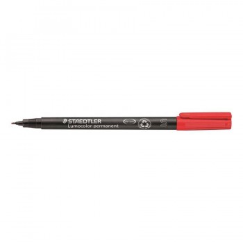 Rotulador permanente punta S 0,4 mm rojo Lumocolor 313 superfino Staedtler