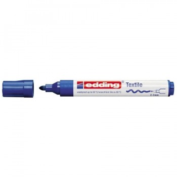 MARCADOR ROPA PUNTA REDONDA 2-3 MM AZUL EDDING 4500