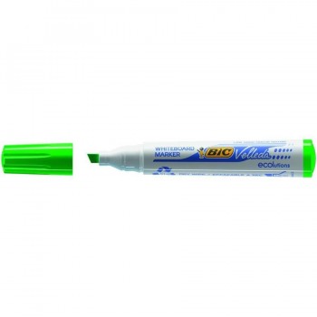Rotulador pizarra blanca punta biselada 3-5,5 mm verde Velleda 1751 Bic
