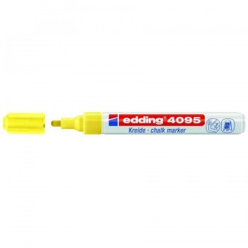 Marcador vidrio punta redonda 2-3 mm. Edding 4095 AMARILLO NEON