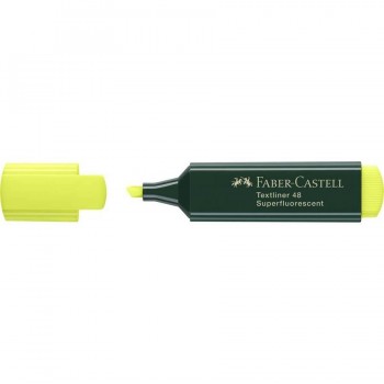 Rotulador fluorescente punta biselada 1-5 mm amarillo Faber Castell