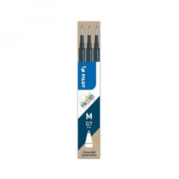 Recambio Bolígrafo Frixion ball / clicker Negro 3u Pilot