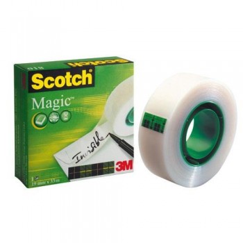 Cinta adhesiva invisible 33mX19 mm Scotch Magic