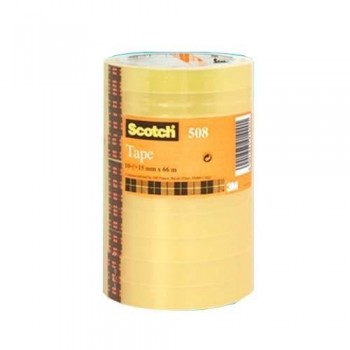 Cinta adhesiva transparente 66mx19mm. Scotch 508 p