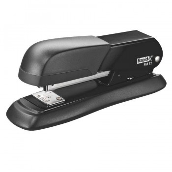 GRAPADORA SOBREMESA 25 HOJAS METÁLICA FM12 NEGRO RAPID