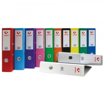 Caja archivador A4 75 mm rojo Grafoplas