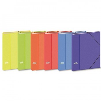CLASIFICADOR 12 DEPARTAMENTOS FOLIO PAPEL BRILLO COLORES SURTIDOS ELBA