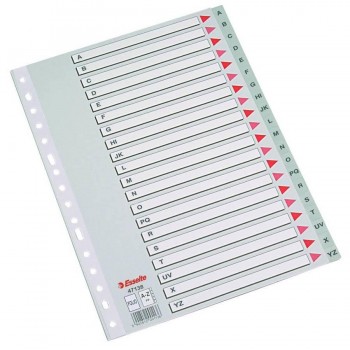 Separador A4 PP numérico del 1-12 16 taladros gris Ofiexperts