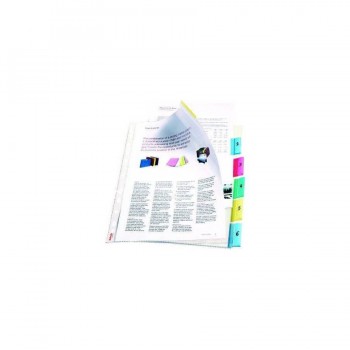 FUNDA MULTITALADRO A4 PP 85 MICRAS CON PESTA?A BOLSA DE 6 LEITZ