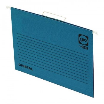 CARPETA COLGANTE AZUL Fº C/VISOR GIO