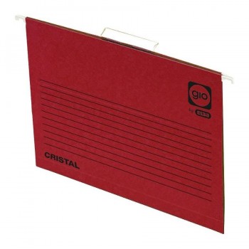 CARPETA COLGANTE ROJO Fº C/VISOR GIO