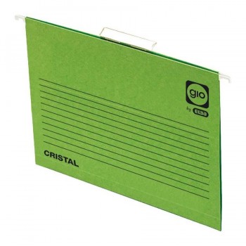 CARPETA COLGANTE VERDE FOLIO C/VISOR GIO