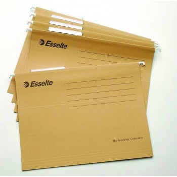 CARPETA COLGANTE FOLIO KRAFT 230GR VISOR SUPERIOR RIGIDO ESSELTE