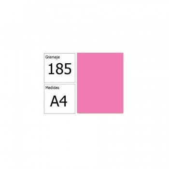 Cartulina A4 185gr. Iris rosa