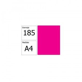 Cartulina A4 185gr. Iris fucsia