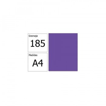 Cartulina A4 185gr. Iris violeta