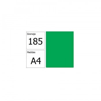 Cartulina A4 185gr. Iris verde manzana
