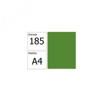 Cartulina A4 185gr. Iris verde amazonas