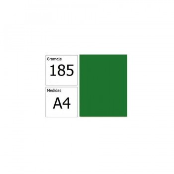 Cartulina A4 185gr. Iris verde billar
