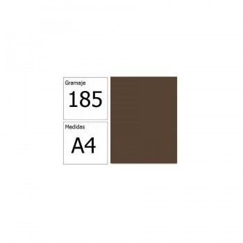Cartulina A4 185gr. Iris chocolate