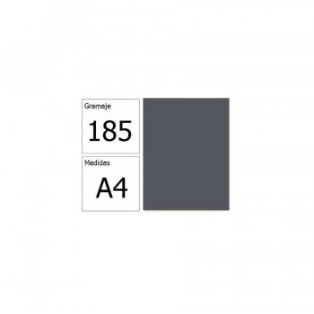 Cartulina A4 185gr. Iris gris plomo